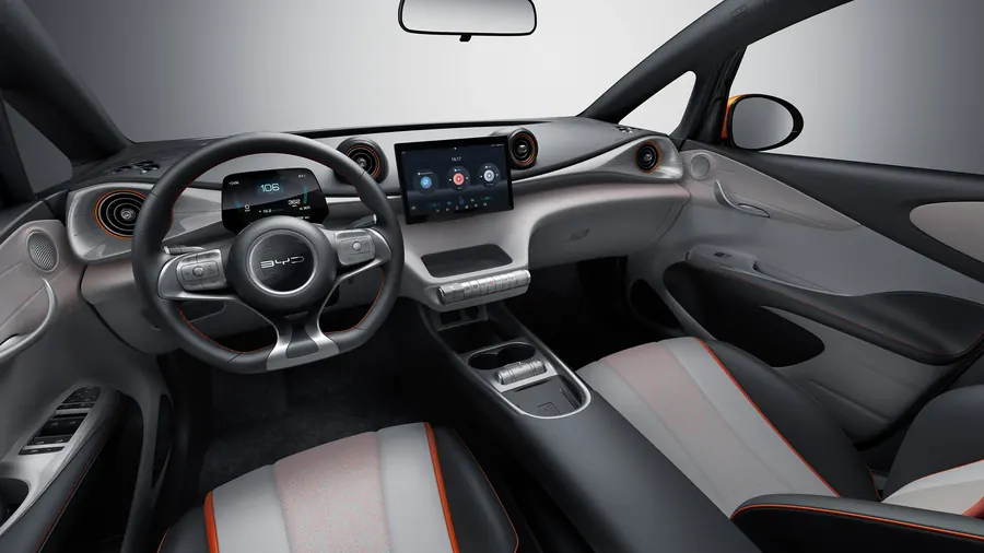 Interior do BYD Dolphin